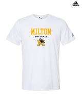 Milton HS Softball Block - Adidas Men's Performance Shirt