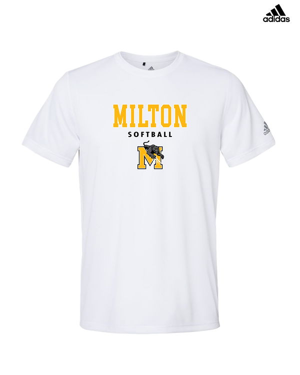 Milton HS Softball Block - Adidas Men's Performance Shirt