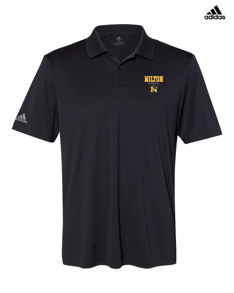 Milton HS Softball Block - Adidas Men's Performance Polo