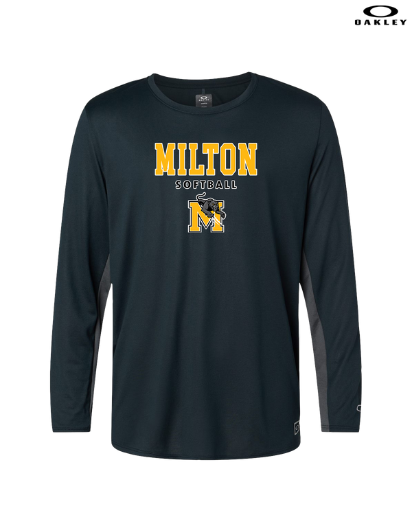Milton HS Softball Block - Oakley Hydrolix Long Sleeve