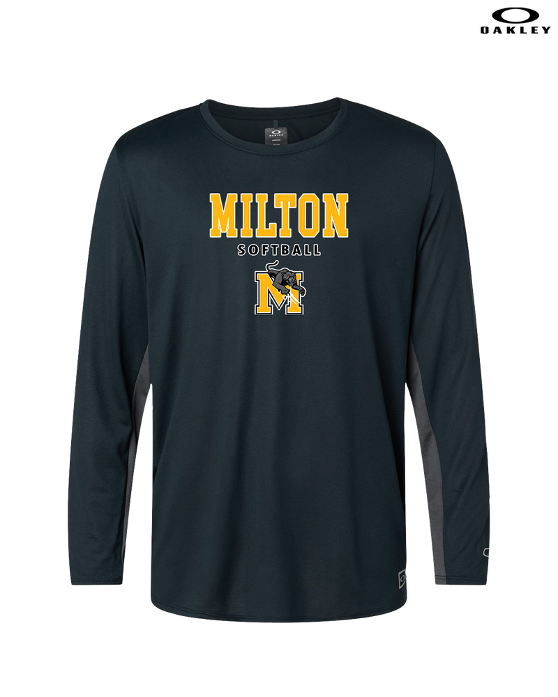 Milton HS Softball Block - Oakley Hydrolix Long Sleeve