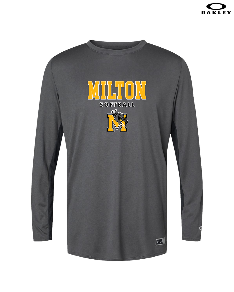 Milton HS Softball Block - Oakley Hydrolix Long Sleeve