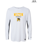 Milton HS Softball Block - Oakley Hydrolix Long Sleeve