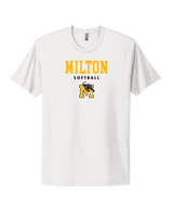 Milton HS Softball Block - Select Cotton T-Shirt