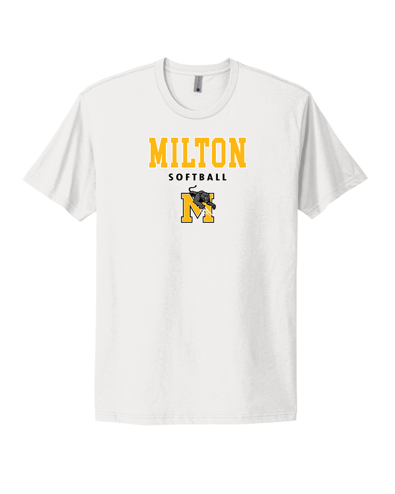 Milton HS Softball Block - Select Cotton T-Shirt