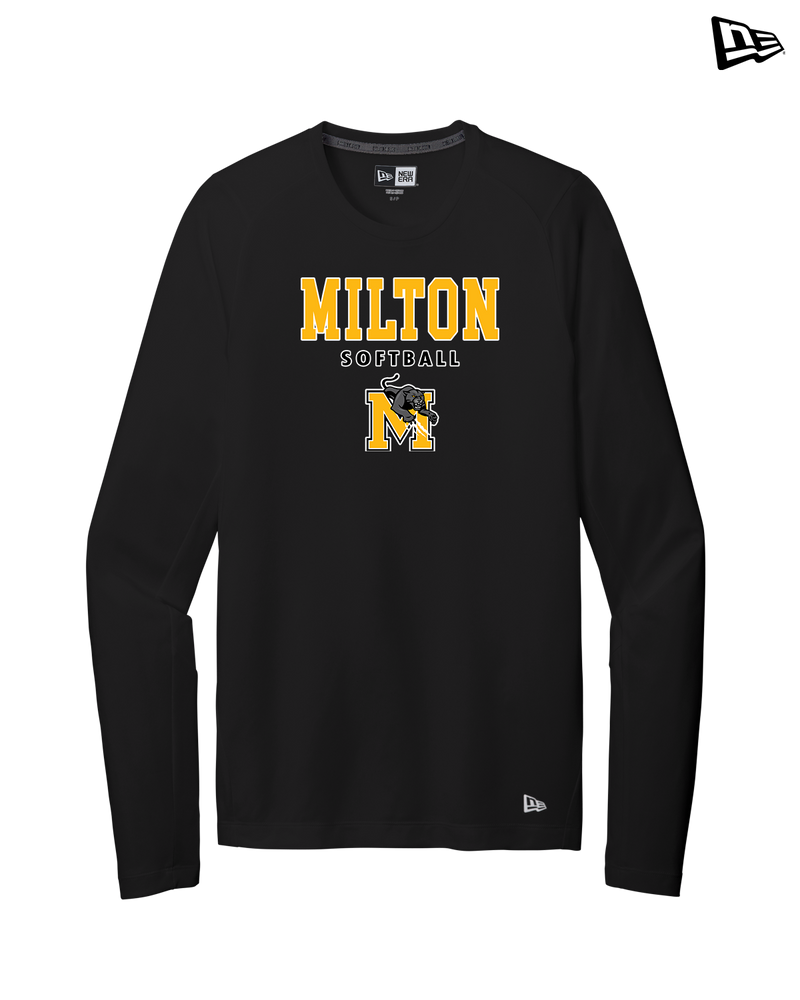 Milton HS Softball Block - New Era Long Sleeve Crew
