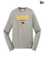 Milton HS Softball Block - New Era Long Sleeve Crew