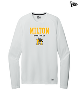 Milton HS Softball Block - New Era Long Sleeve Crew