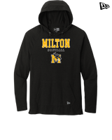 Milton HS Softball Block - New Era Tri Blend Hoodie