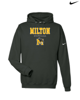 Milton HS Softball Block - Nike Club Fleece Hoodie
