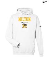 Milton HS Softball Block - Nike Club Fleece Hoodie