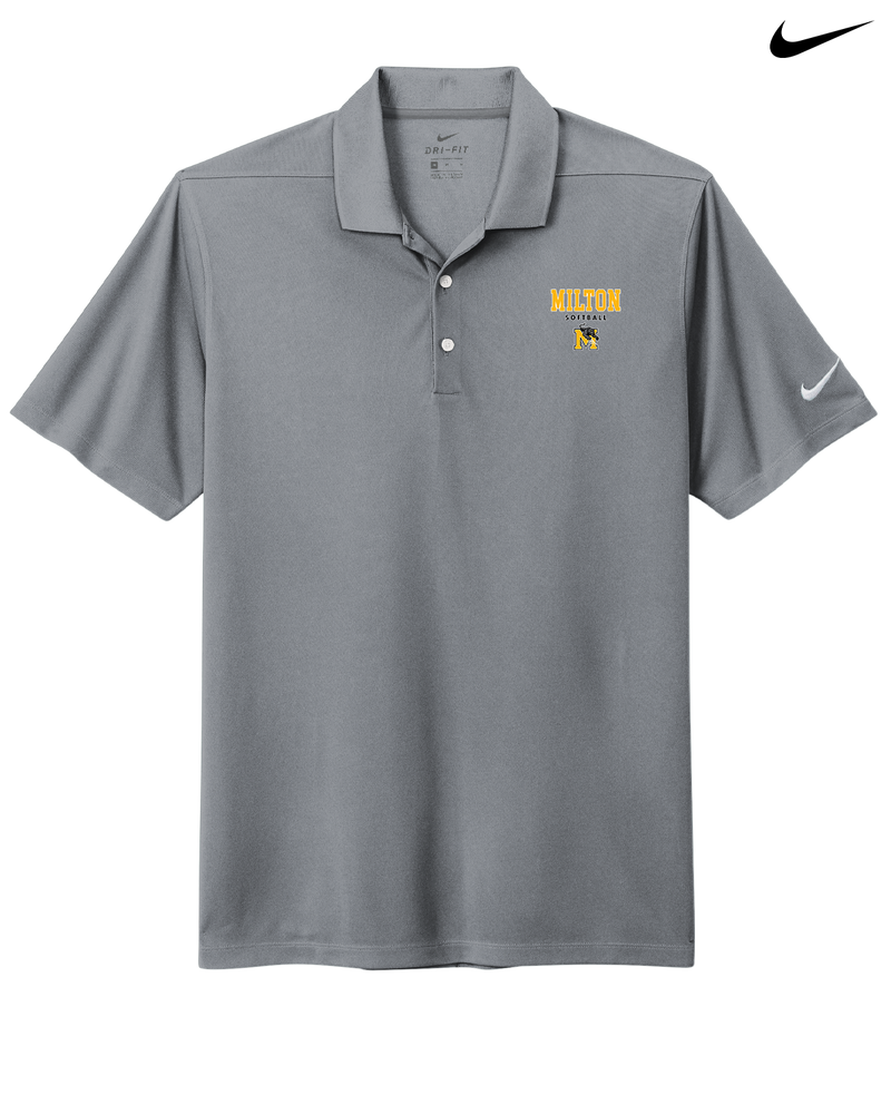 Milton HS Softball Block - Nike Dri-Fit Polo