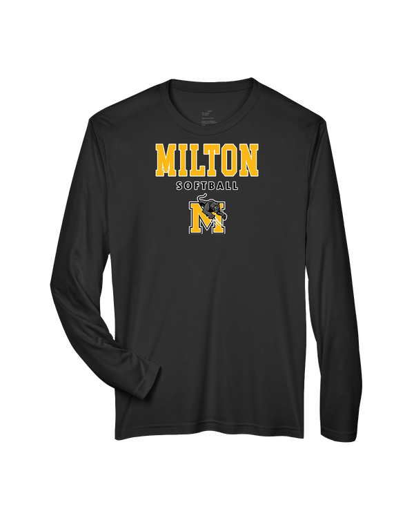 Milton HS Softball Block - Performance Long Sleeve