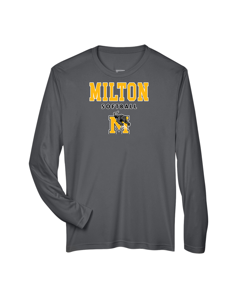 Milton HS Softball Block - Performance Long Sleeve
