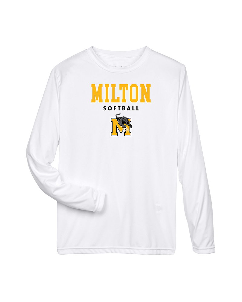 Milton HS Softball Block - Performance Long Sleeve