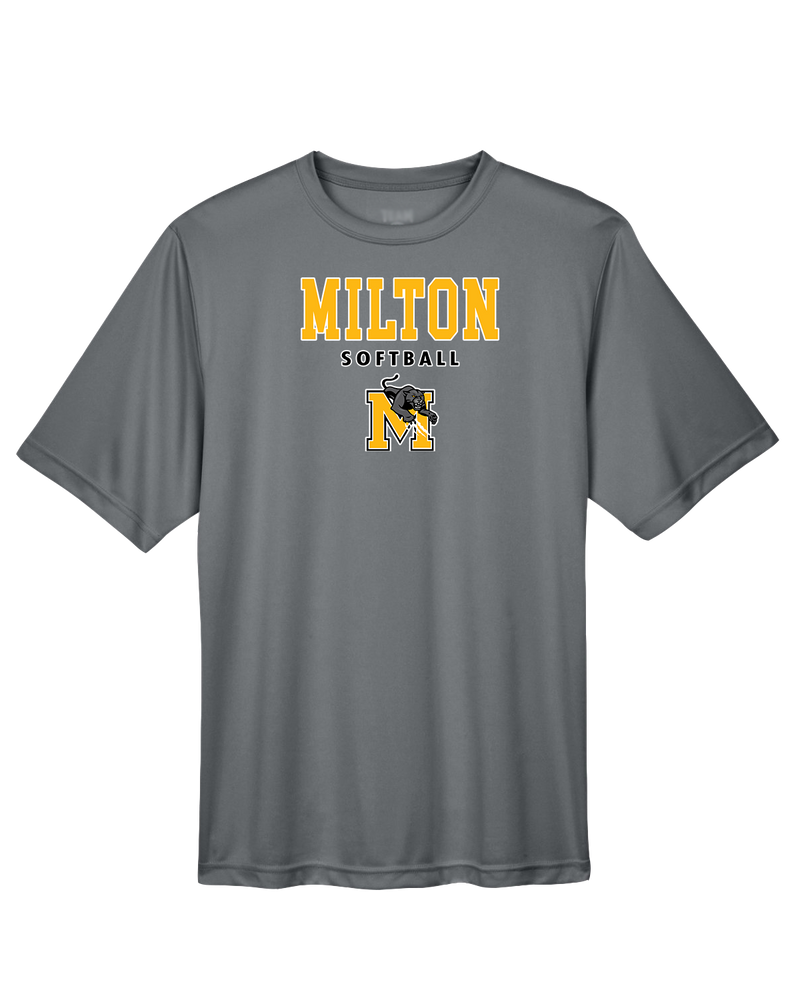 Milton HS Softball Block - Performance T-Shirt