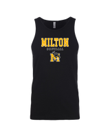 Milton HS Softball Block - Mens Tank Top