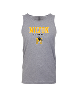 Milton HS Softball Block - Mens Tank Top
