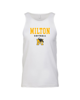 Milton HS Softball Block - Mens Tank Top