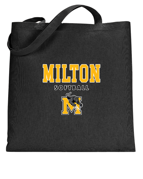 Milton HS Softball Block - Tote Bag