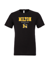 Milton HS Softball Block - Mens Tri Blend Shirt