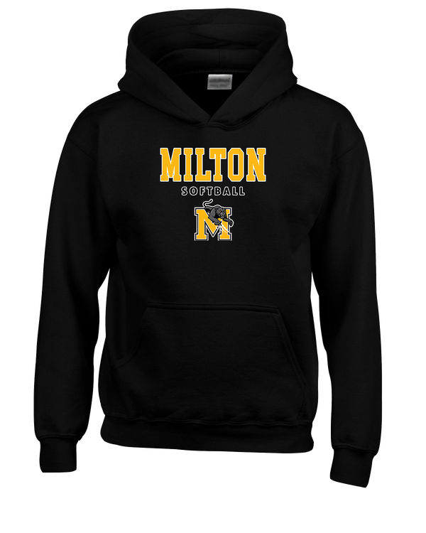 Milton HS Softball Block - Cotton Hoodie