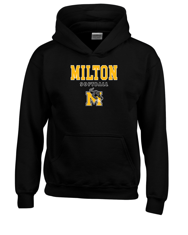 Milton HS Softball Block - Cotton Hoodie