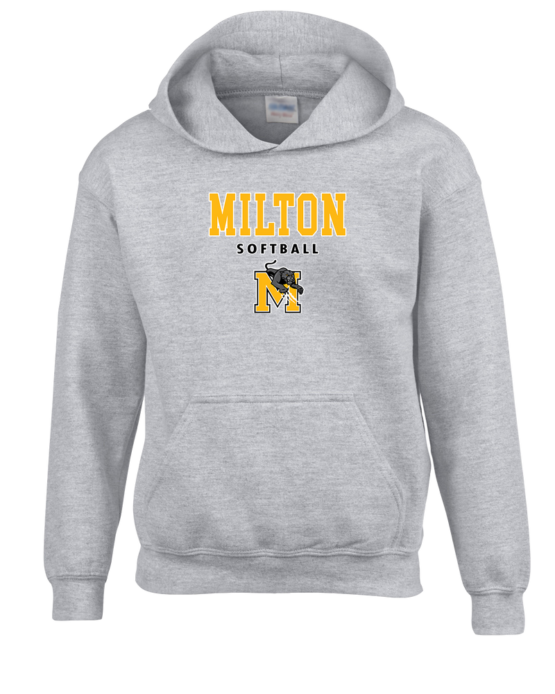 Milton HS Softball Block - Cotton Hoodie