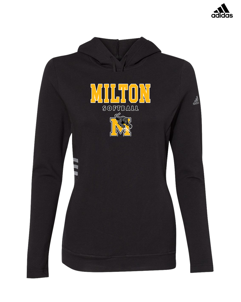Milton HS Softball Block - Adidas Women's Lightweight Hooded Sweatshirt