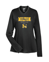 Milton HS Softball Block - Womens Performance Long Sleeve