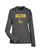 Milton HS Softball Block - Womens Performance Long Sleeve