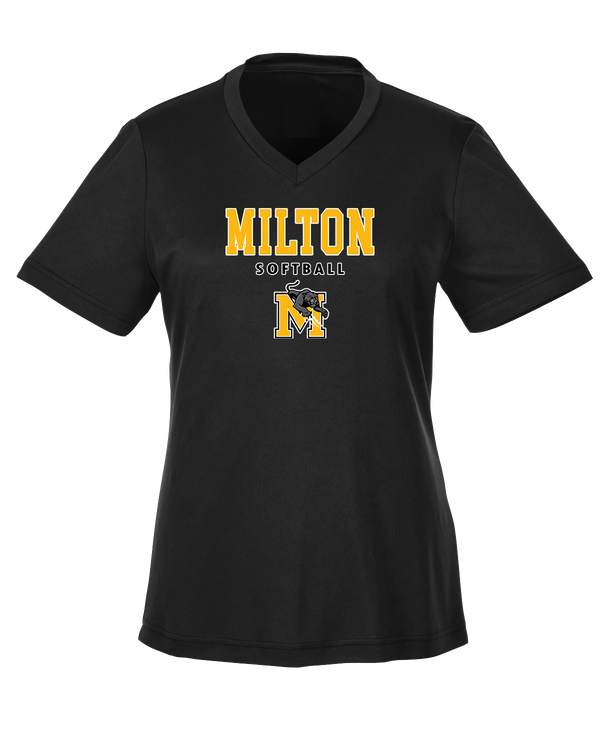 Milton HS Softball Block - Womens Performance Shirt