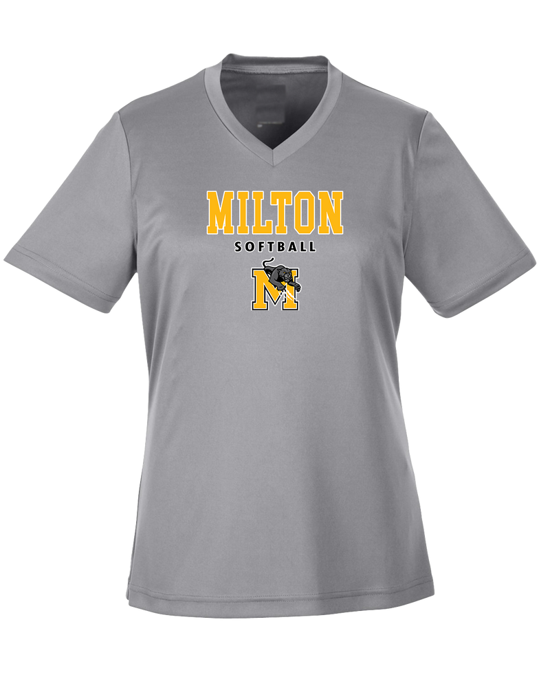 Milton HS Softball Block - Womens Performance Shirt