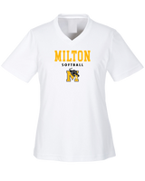 Milton HS Softball Block - Womens Performance Shirt