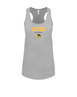 Milton HS Softball Block - Womens Tank Top