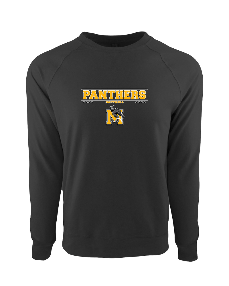 Milton HS Softball Border - Crewneck Sweatshirt