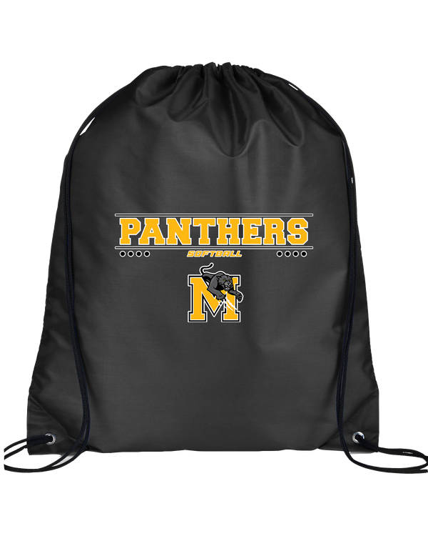 Milton HS Softball Border - Drawstring Bag