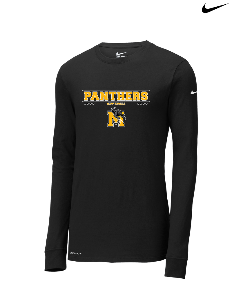 Milton HS Softball Border - Nike Dri-Fit Poly Long Sleeve