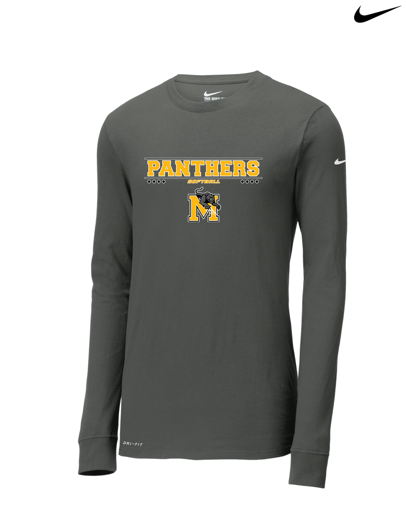 Milton HS Softball Border - Nike Dri-Fit Poly Long Sleeve