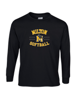 Milton HS Softball Curve - Mens Basic Cotton Long Sleeve