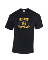 Milton HS Softball Curve - Cotton T-Shirt