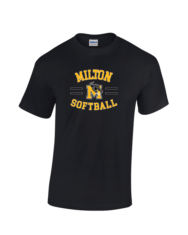 Milton HS Softball Curve - Cotton T-Shirt