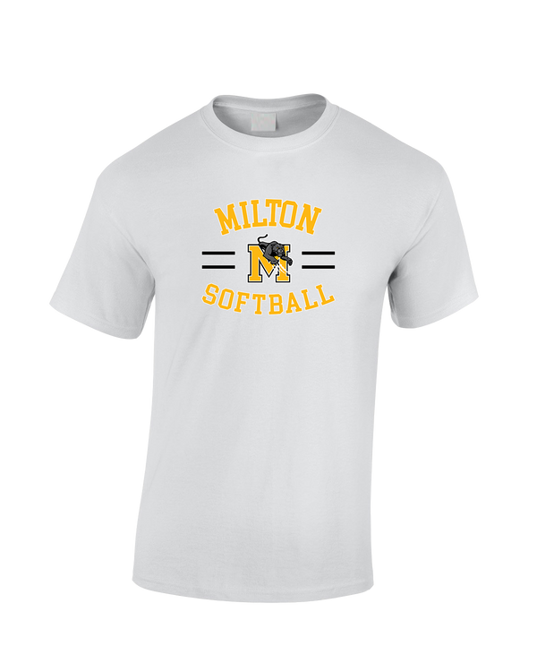 Milton HS Softball Curve - Cotton T-Shirt