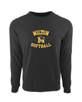 Milton HS Softball Curve - Crewneck Sweatshirt