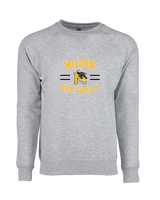 Milton HS Softball Curve - Crewneck Sweatshirt