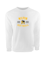 Milton HS Softball Curve - Crewneck Sweatshirt