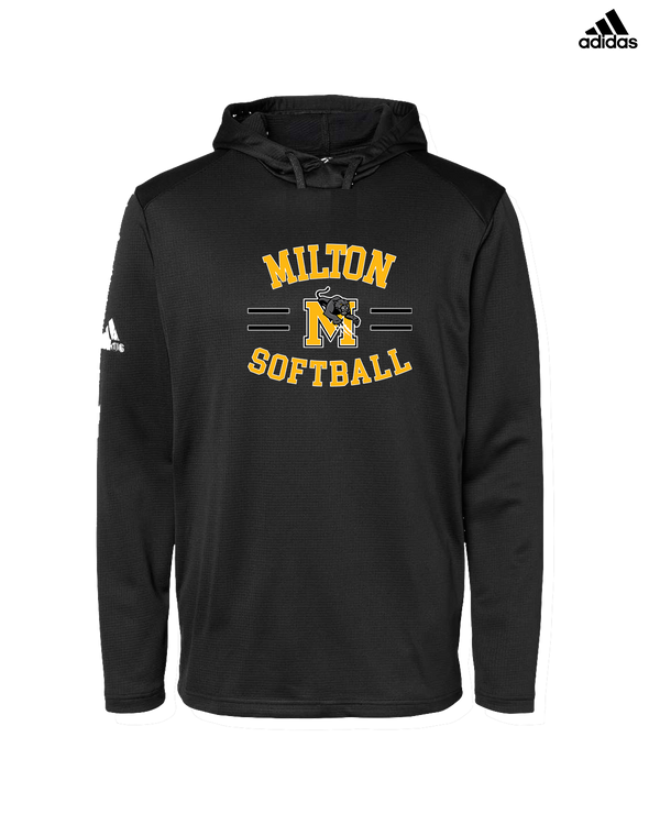 Milton HS Softball Curve - Adidas Men's Hooded Sweatshirt