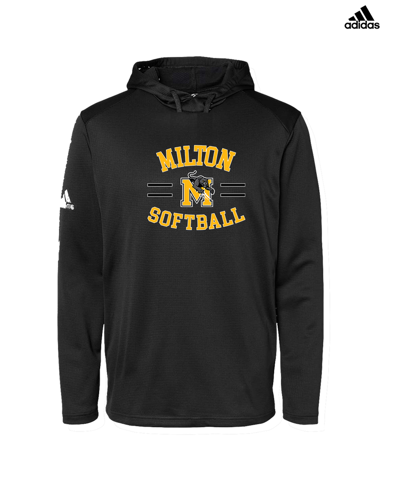 Milton HS Softball Curve - Adidas Men's Hooded Sweatshirt