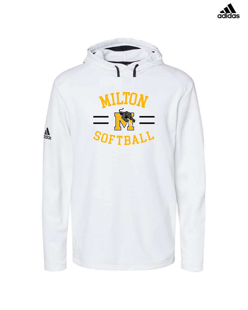 Milton HS Softball Curve - Adidas Men's Hooded Sweatshirt