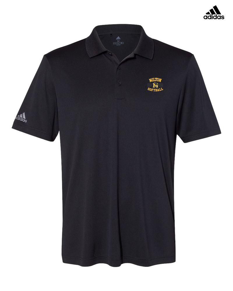 Milton HS Softball Curve - Adidas Men's Performance Polo